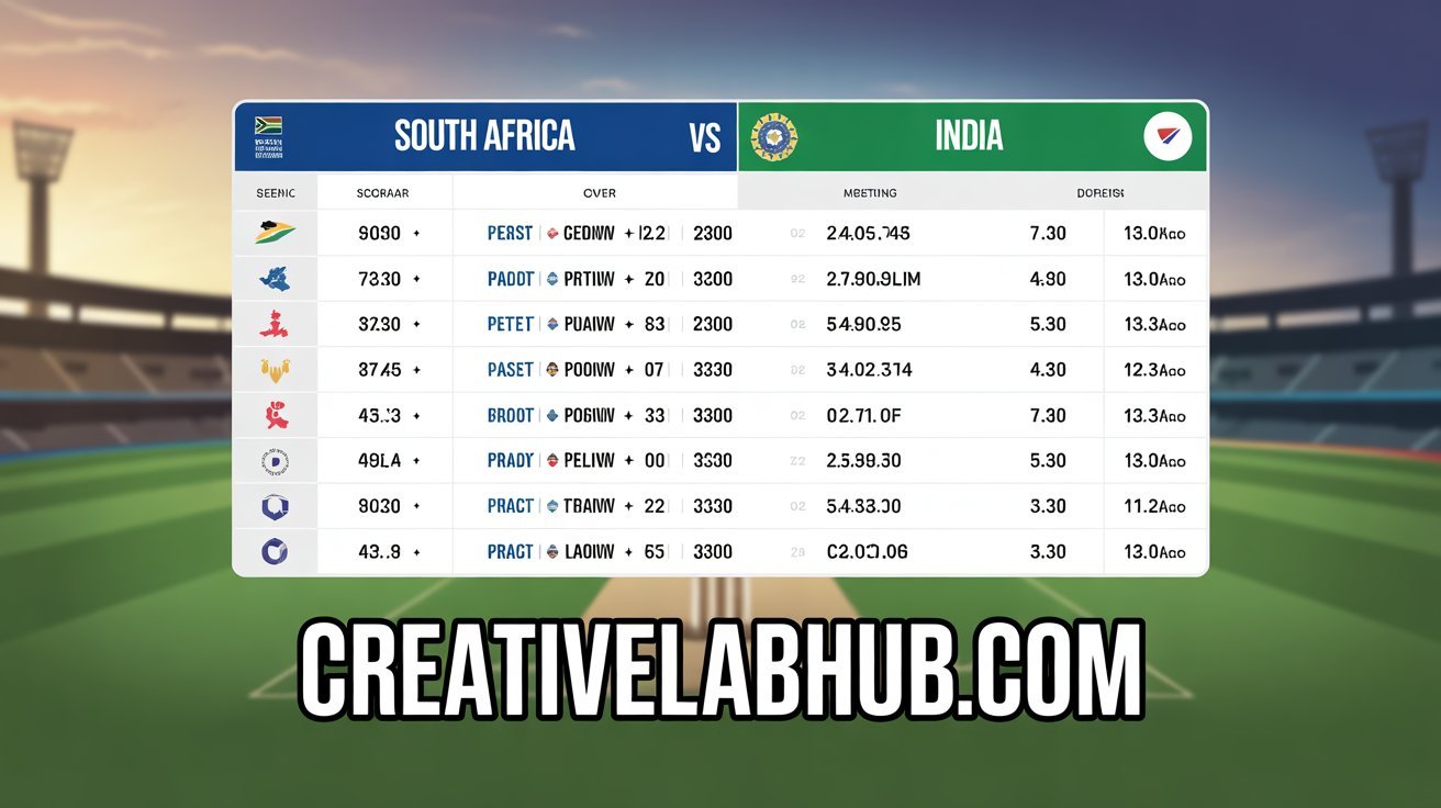 Ultimate South Africa vs India Cricket Match Scorecard Breakdown
