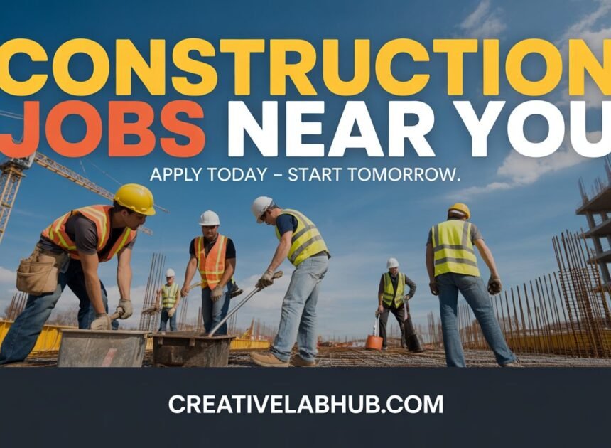 Construction Jobs Near Me: Your Complete Guide to Finding Great Work Fast 2026