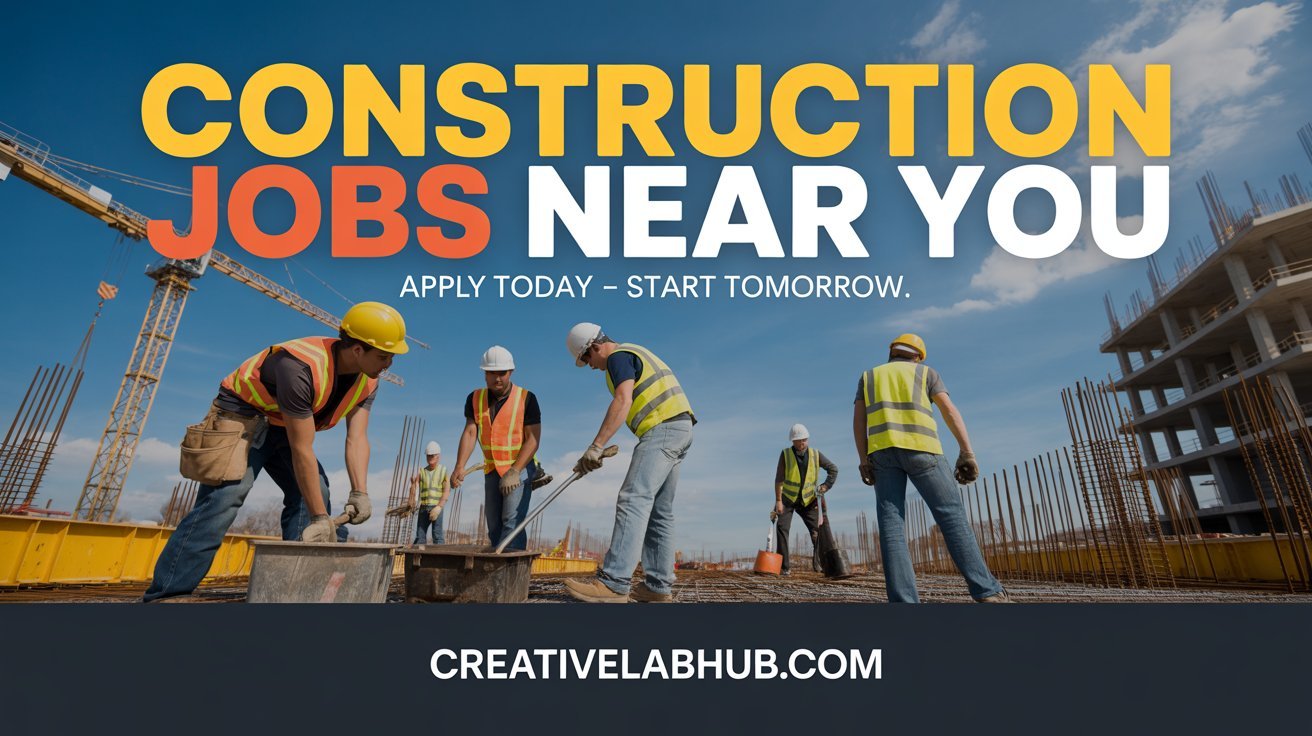 Construction Jobs Near Me: Your Complete Guide to Finding Great Work Fast 2026