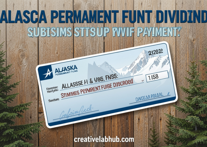 Alaska Permanent Fund dividend stimulus payment: The Powerful Stimulus Payment You Must Know in 2026