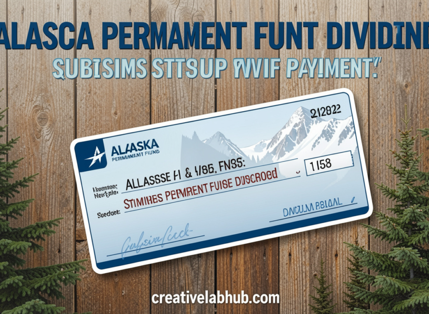 Alaska Permanent Fund dividend stimulus payment: The Powerful Stimulus Payment You Must Know in 2026