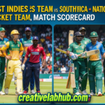 west indies cricket team vs south africa national cricket team match scorecard